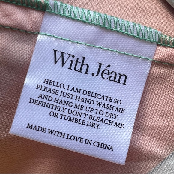 With Jean Naomi Midi Skirt Geo Print Green Size Medium - Picture 6 of 6